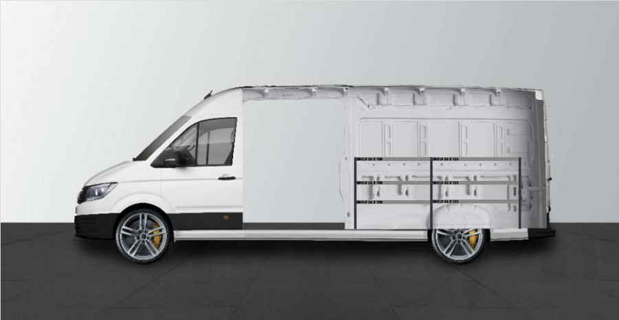VW Crafter - Fahrzeugeinrichtung für ein Bauunternehmen